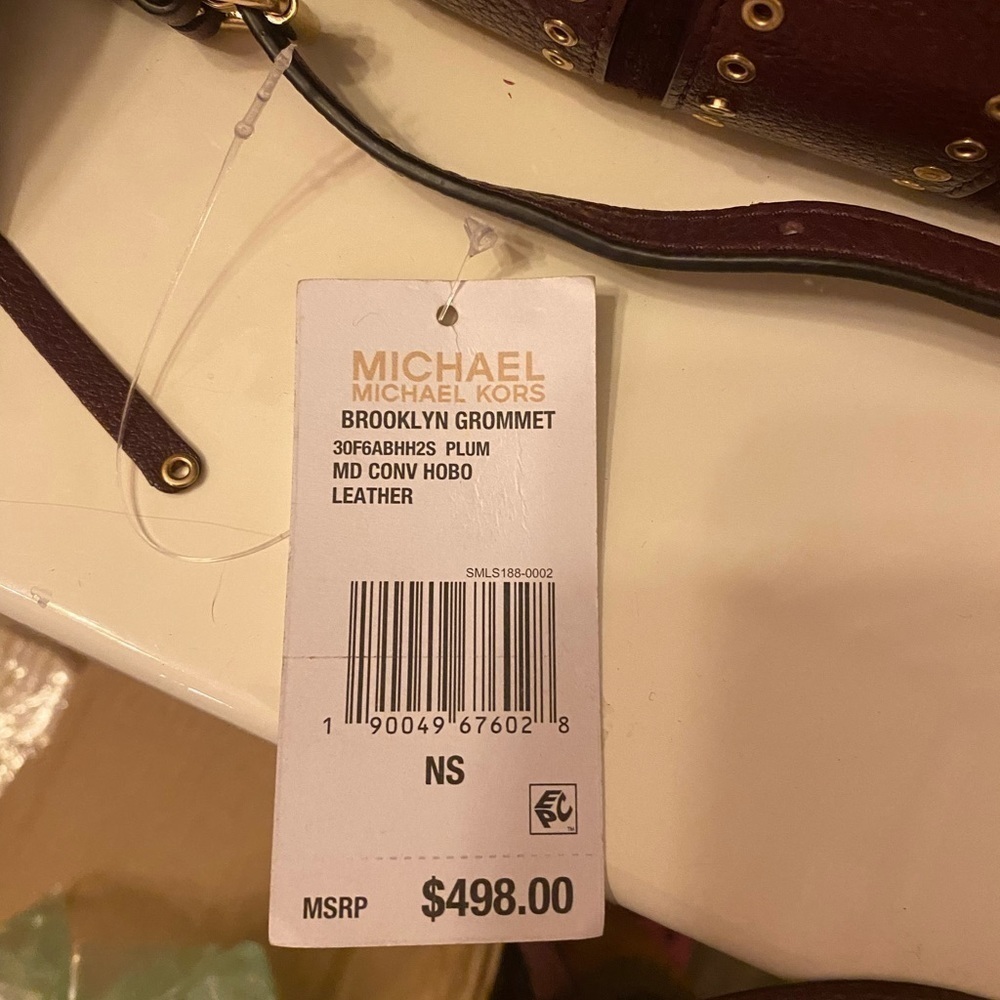 Michael KORS BROOKLYN LEATHER  HOBO BAG. SEE OTHER LISTING FOR MATCHING WALLET - Picture 7 of 11